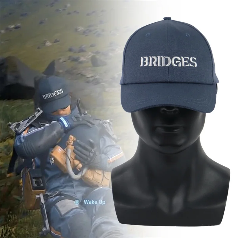 

Game Death Stranding Hat Sam Bridges Embroidery Baseball Sun Hat Adjustable Cap