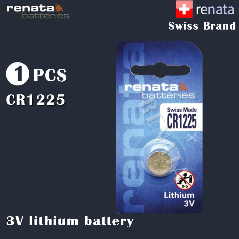 1 шт./лот Renata 1225 100% оригинальная литиевая батарея CR1225 для измерения давления в