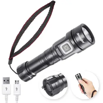 

High Quality LED Flashlight Gift Super Bright 18650 Torch Usb Rechargeable