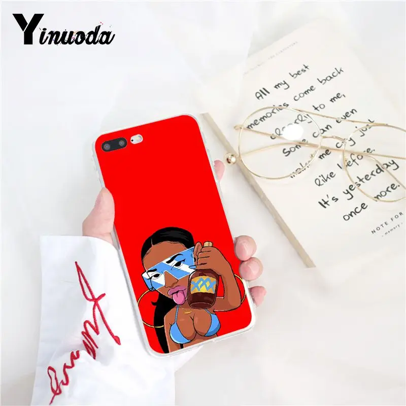 Funny Black Head Girl Make Money Not Friends Women Candy Red