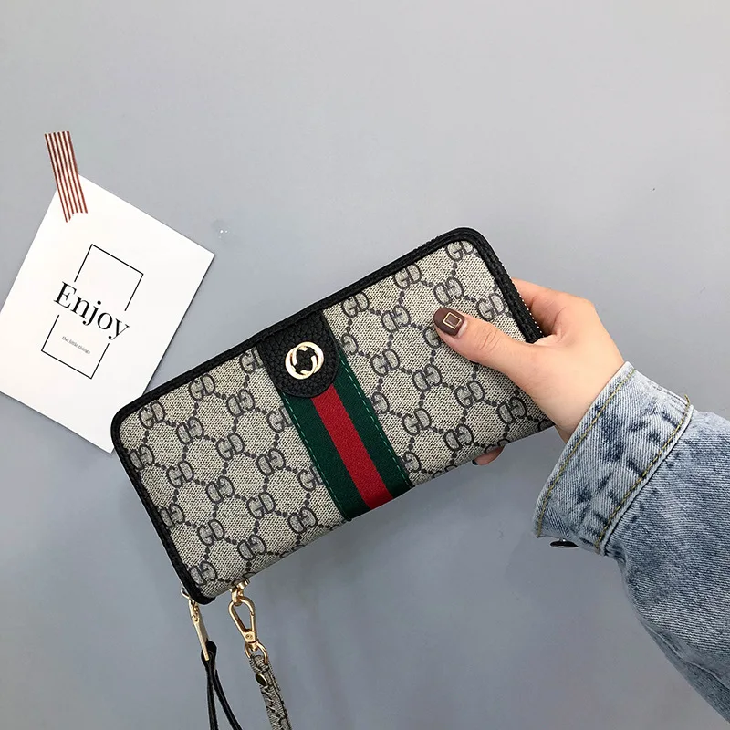 

2018 New Style Clutch WOMEN'S Wallet Europe And America Long Zipper Clutch Bag Fashion PVC Purse for Changes WOMEN'S Handbag