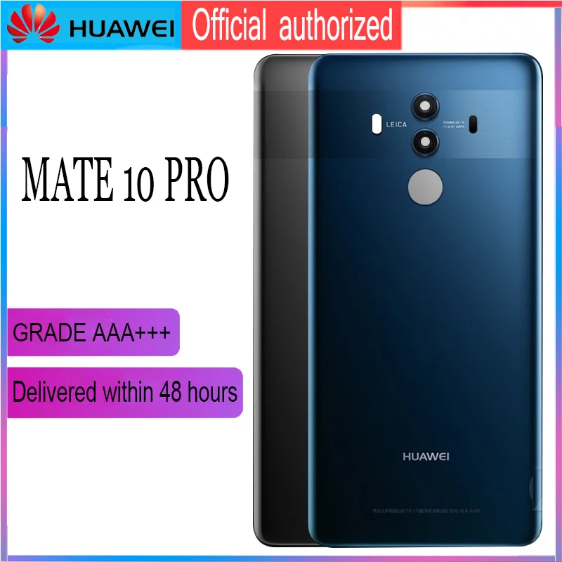 Задний корпус Замена для HUAWEI mate 10 Pro задняя крышка батарея стекло с объективом камеры клейкая наклейка