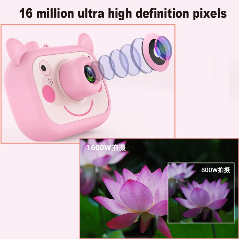 Halolo WiFi Children Camera Kids Digital Camera Toy 1080p HD 2inch Large Screen Cute Camera Toy Children Gift Educational Toy
