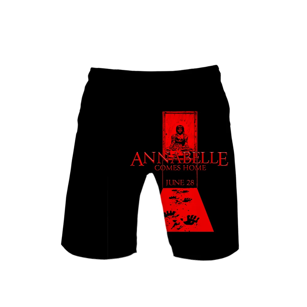 Хит! пляжные шорты Annabelle с 3D принтом, Мужская модная уличная одежда, шорты,, Harajuku, модная летняя одежда