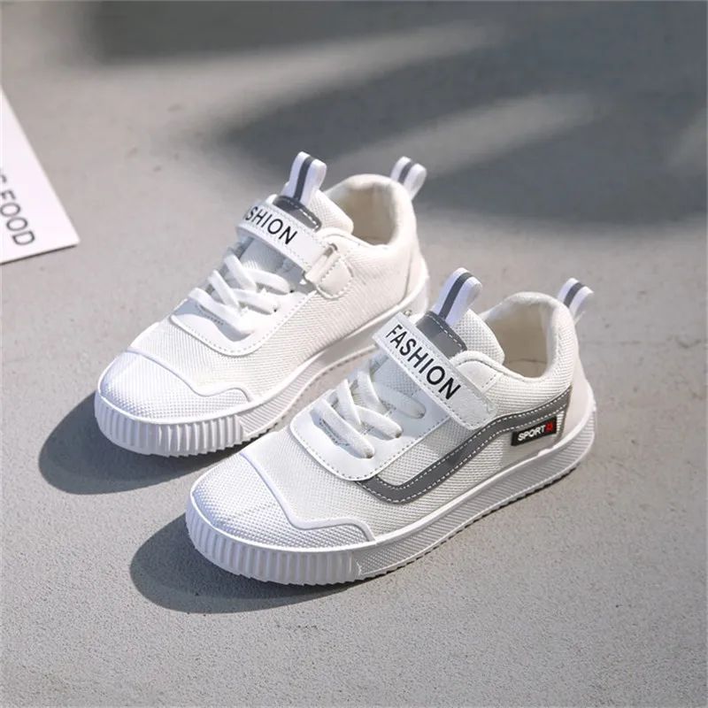 Осенняя детская обувь; Sapatos Sepatu Anak Tenis Branco; кроссовки для мальчиков; детская обувь для девочек; Scarpe Tenis Infantil Ayakkabi; детская обувь - Цвет: White
