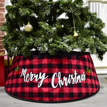 

30-Inch Christmas Tree Fur Carpet Merry Christmas Decorations for Home Natal Tree Skirts New Year Decoration navidad#1