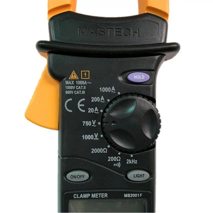 MASTECH MS2001F 31/2 бит цифровой зажим счетчик; Амперметр; Вольтметр Ом непрерывность/Диодный тест