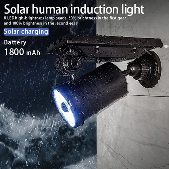 

LED Solar Body Sensor Wall Mount Light Waterproof Super-bright for Outdoor Garden Patio _WK