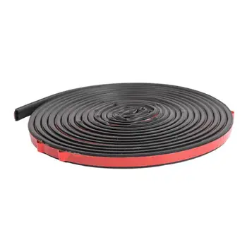 

5m B Shape Car Door Seal Strip Weatherstrip Sound Noise Insulation Rubber Seal Enhance Car's Leak-proof Ability Compact