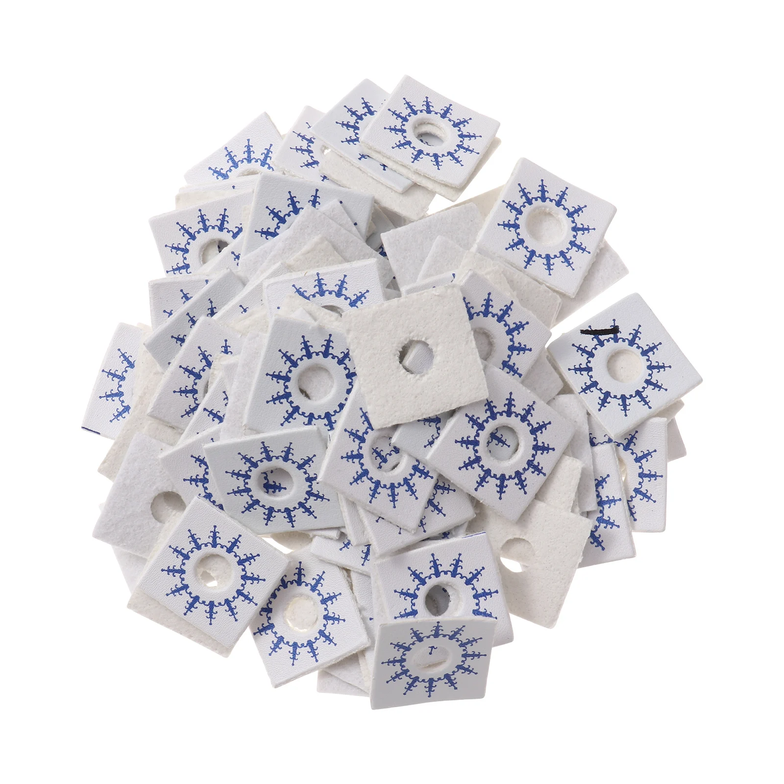 

100 шт. одежда Аппликации Швейные нашивки печатные круглые полые Значки для одежды вязанные нашивки из искусственной кожи Сделай Сам одежда