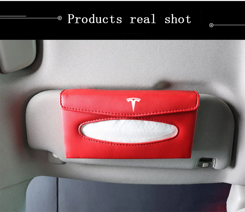 特斯拉遮阳板纸巾盒11
