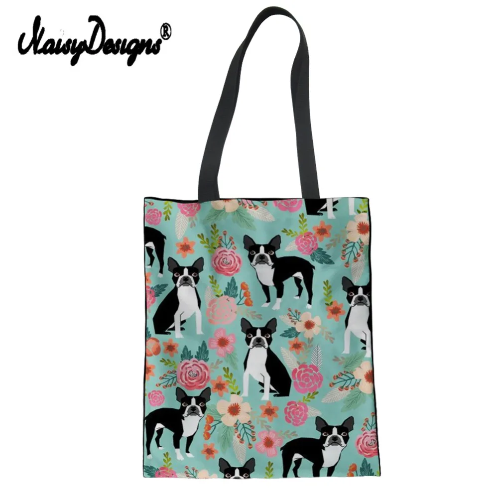 Большая Холщовая Сумка torba na zakupy с животным принтом, женская сумка для покупок, Экологичная Женская пляжная сумка, Студенческая сумка для книг, Прямая поставка