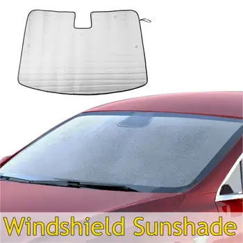 

Car Front Window Sunshade Sun Shade Windshield Visor Cover Front Rear Window Shield Protection Heat insulation For Tesla Model 3