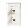 2 Ports CAT6 RJ45 US Wall Plate Female Lan Plug  For Internet Patch Cord North America Network Socket ► Photo 2/6
