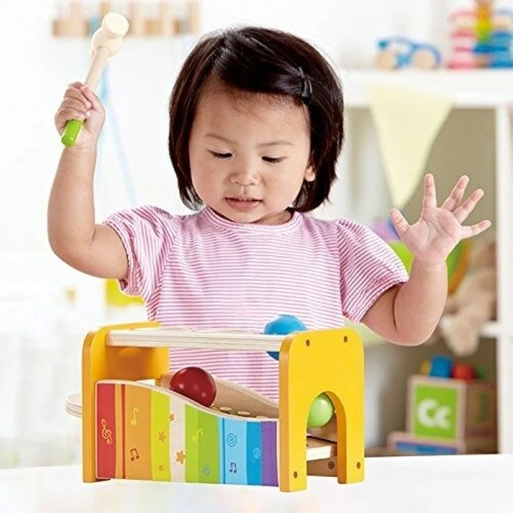 Фунт и кран скамейка музыкальные игрушки для детей Детские музыкальные игрушки деревянный молоток+ мяч+ ксилофон детские подарки
