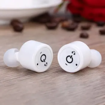 

Mini Wireless Earbuds With Mic True Bass Stereo Noise Canceling In-Ear Earphone Hand-free Earpiece Extra Comfort