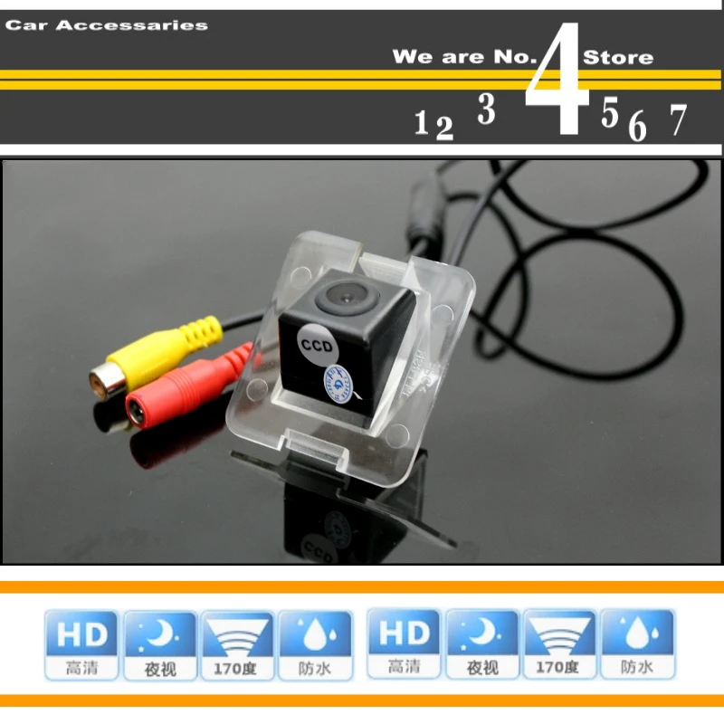 For Mercedes Benz GLK MB X204 Original Reserved Hole Car Camera High Quality Rear View Back Up Camera For PAL  NTSC  CCD + RCA (3)