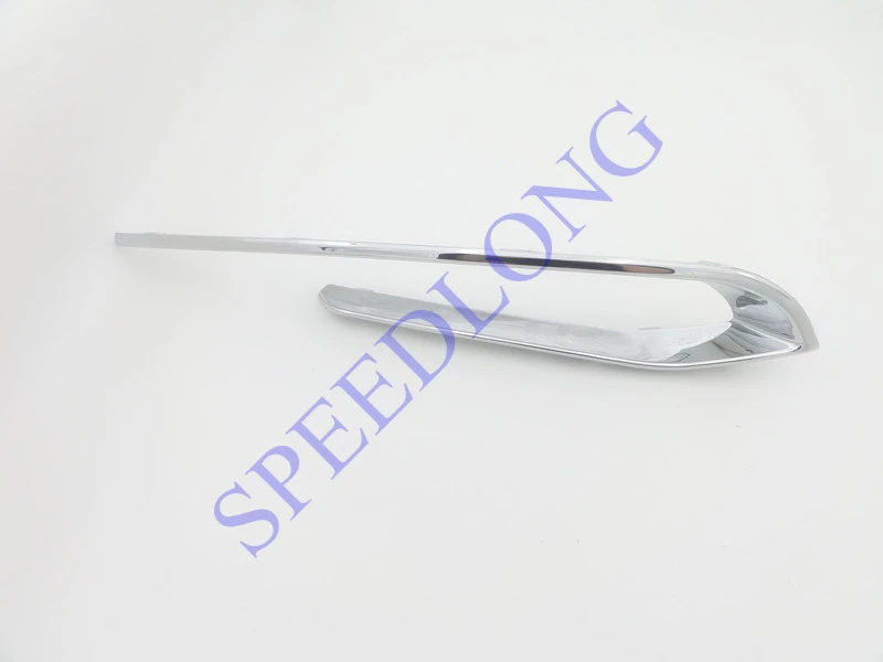 

1 PC chrome Front bumper fog lamp decorating molding cover stripe 51117331770 RH for BMW 5 Series F10/F18 New Model 2014-2015