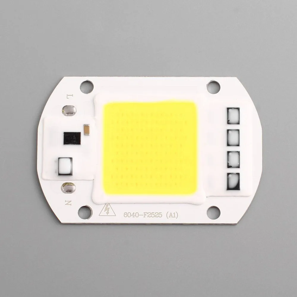 

IP63 Waterproof 50W LED COB Chip AC 110V 220V Smart Integrated High Luminous LED Chip DIY Floodlight Cold White/ Warm White