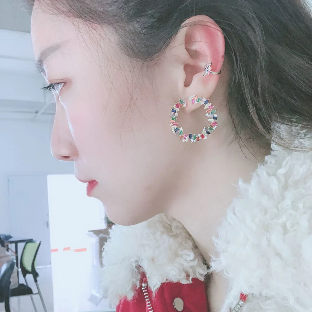 Женские Геометрические серьги гвоздики золотистого цвета|Серьги-гвоздики| |