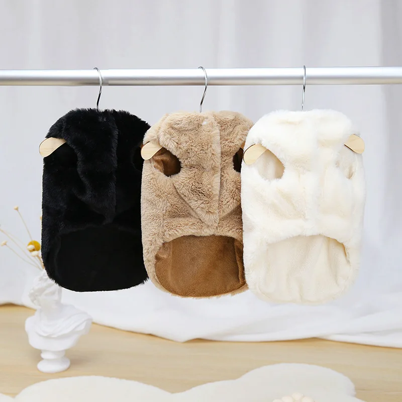 Cute Bears Patten Dog Clothes Warm Comfortable Fleece Jacket Thicken Coat Winter for Puppy Dogs Cats | Дом и сад