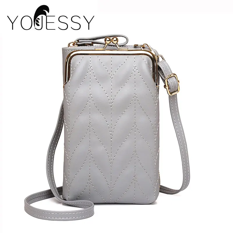 Сумка для телефона YOJESSY, сумка через плечо, сумка для мобильного телефона, модная мини сумка через плечо с держателем для карт для женщин