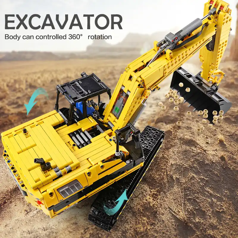 motorized excavator toy