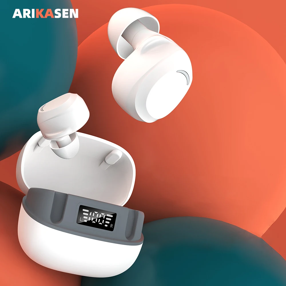 

TWS Wireless Headphones Bluetooth 5.0 Earphone Sport Handsfree Headset Dual Microphones With LED Charging Box HIFI Sound earbuds