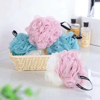 

3 PCs Large Size Adult Bath Loofah Mesh Sponge Japan Bubble Ball Rub Back Bath Towel Bath Ball Packaged Combination