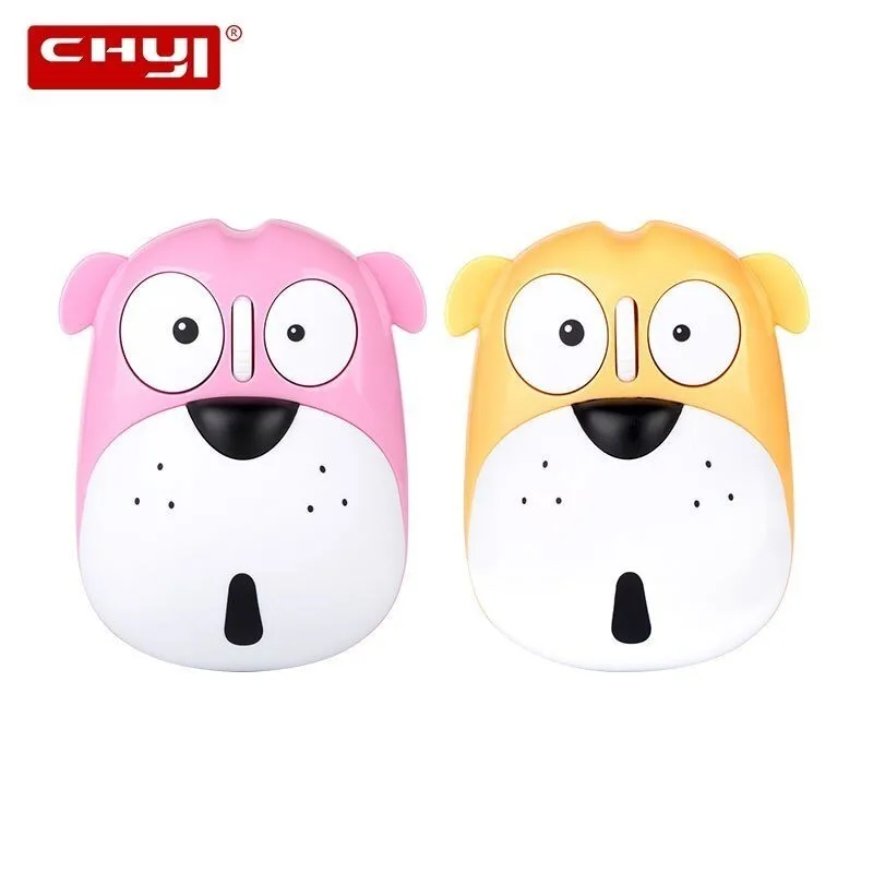 

CHYI 2.4Ghz Silent Wireless Mouse Rechargeable USB Pink Cute Lucky Dog Mause 1200DPI USB Optical Computer Mice For PC MAC Laptop