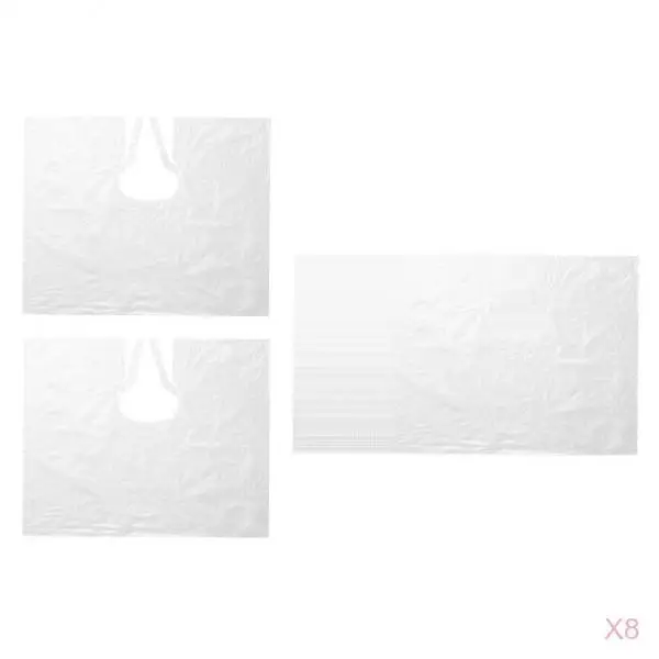 400x Large Disposable Hair Cutting Cape Gowns Barber Capes Apron Clear