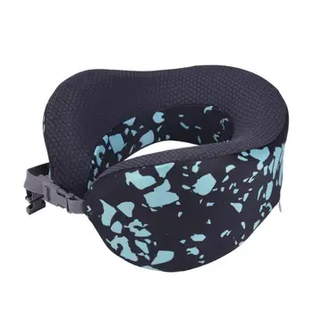 

U Shaped Soft Travel Pillow For Car Airplane Inflatable Memory Foam Neck Support Headrest With Removable Washable Case