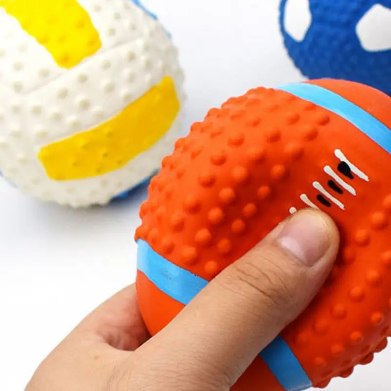 Exercise Ball Toy Pet Dog Interactive Squeaky Toys Latex Bite-resistant Chew Toy For Dogs Juguetes Para Perro Pet Brinquedos