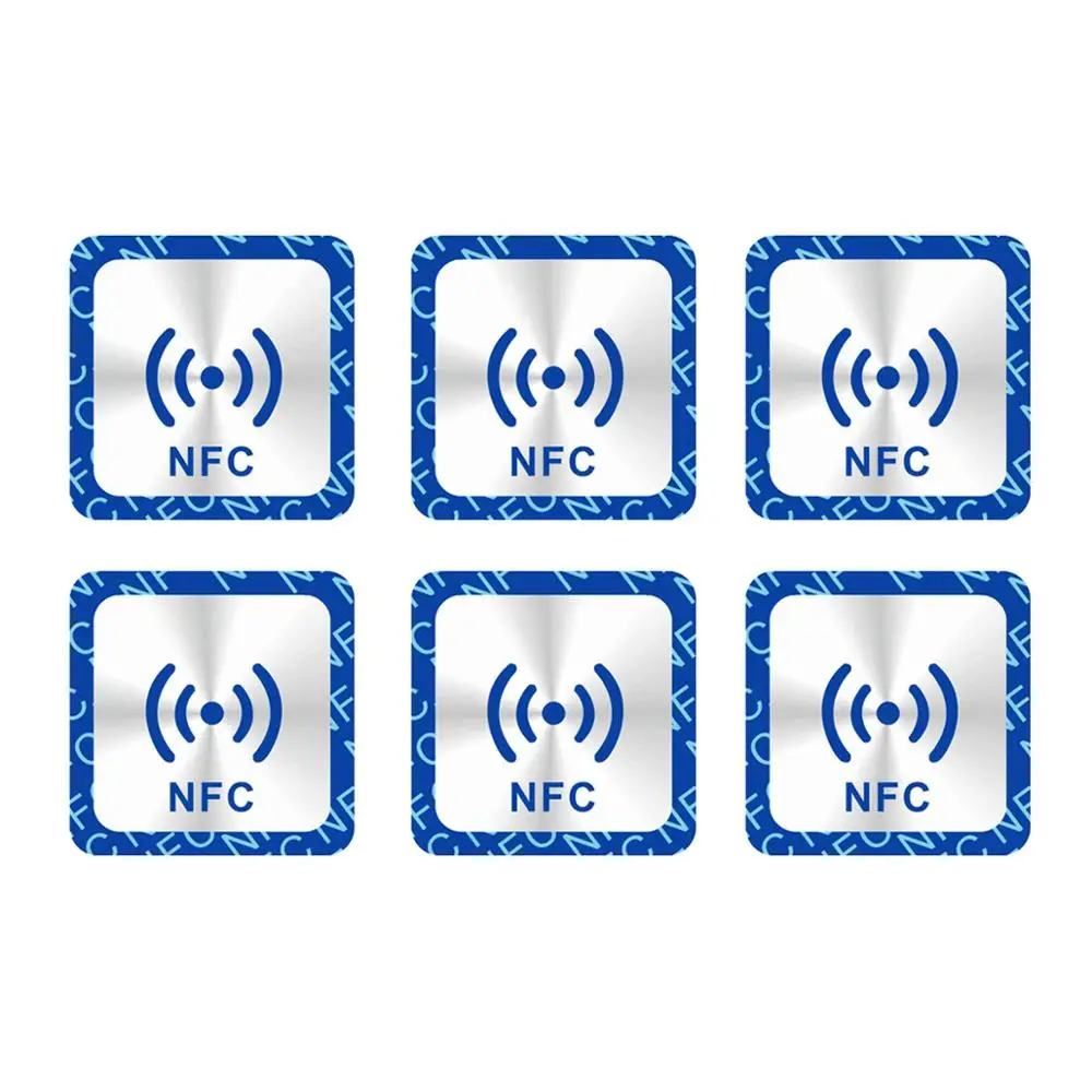 Наклейки NFC 6 шт./лот наклейки 213 металлическая наклейка этикетка с | Отзывы и видеообзор