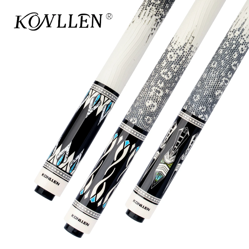 KONLLEN Billiards Pool Cue 13mm Tiger Everest Tip Maple Shaft XTC