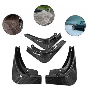 

Black Carbon Fiber Mud Flap Guard Fender For Tesla Model 3 2019 Auto Accessories