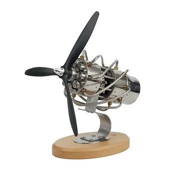 Kaufen 16 Zylinder Taumel Platte Motor Stirling Motor Modell Physik Pädagogisches Spielzeug Hohe-Ende Präzision Maschinen Industrielle Modelle
