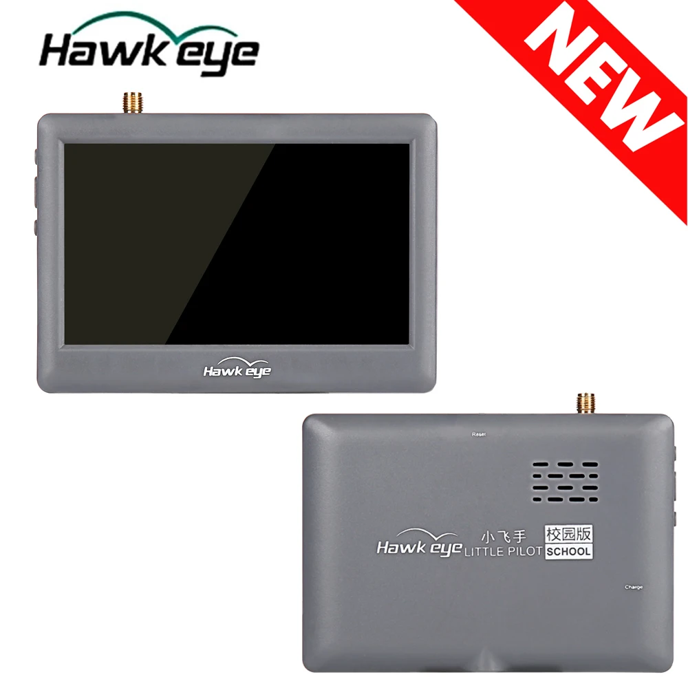 Новый Hawkeye Little Pilot SCHOOL FPV монитор 5 8G 48CH 4 3 дюймов HD Антенна дисплей экран для