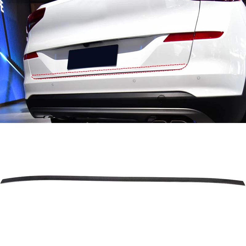 Для hyundai Tucson автомобильный Стайлинг ABS пластик задний багажник крышка багажника молдинг отделка Аксессуары