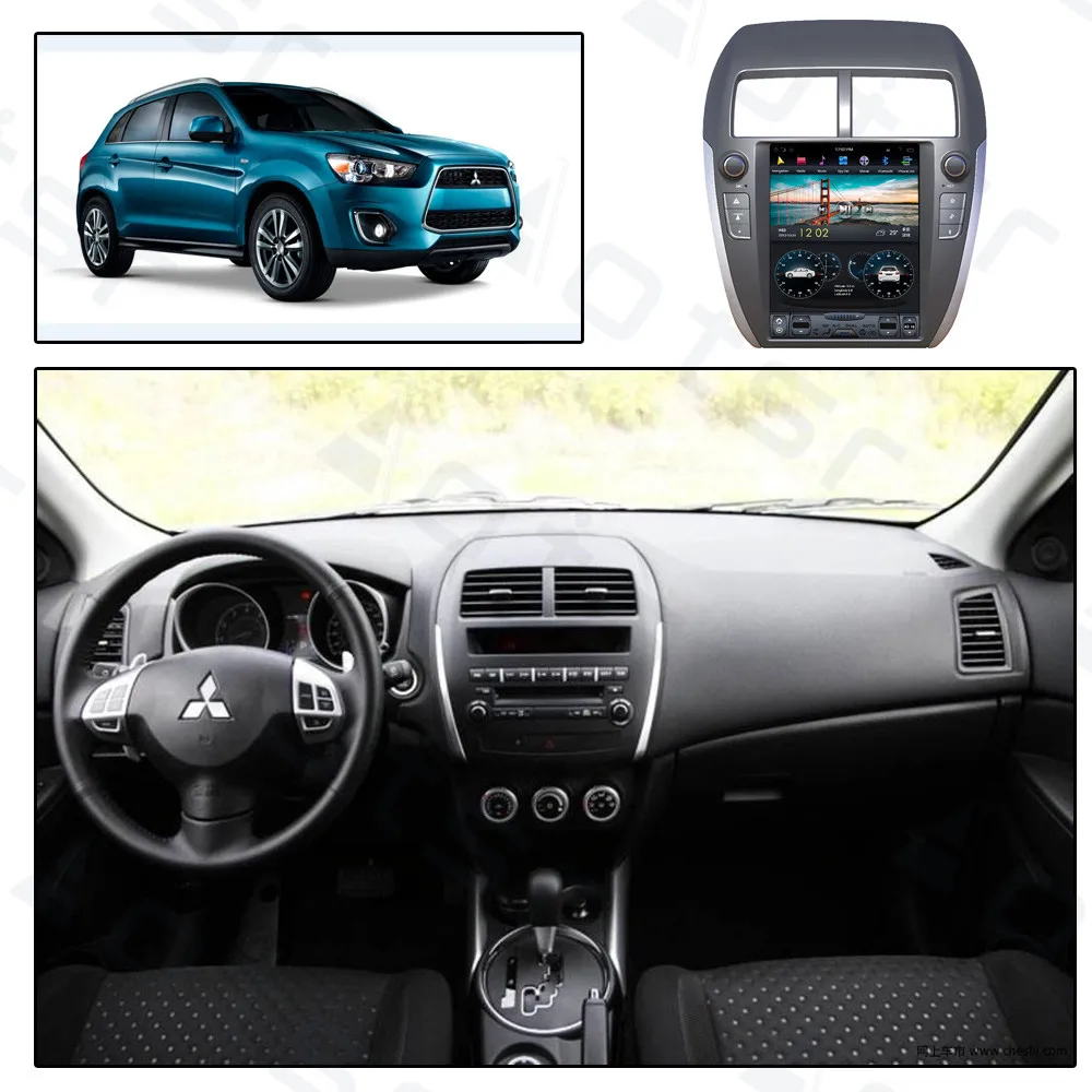 Perfect Android 8.1 Tesla Styel Car DVD Player GPS Navigation For Mitsubishi ASX RVR Outlander Sport 2010+ auto Stereo player Head unit 8