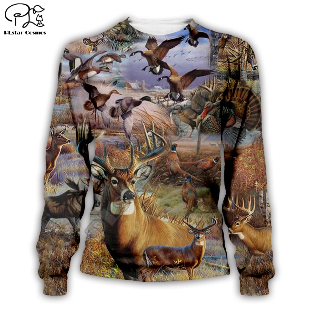 Günstig AMO JAGD TIERE KUNST 3D Drucken Hoodies 3D Hoodie Männer Frauen Neue Mode Mit Kapuze Sweatshirt Langarm Pullover