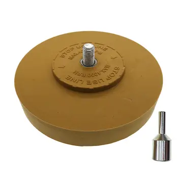 

Pinstripe Rubber Eraser Wheel Vinyl Graphic Remover Tools 88mm Drill Adaptor