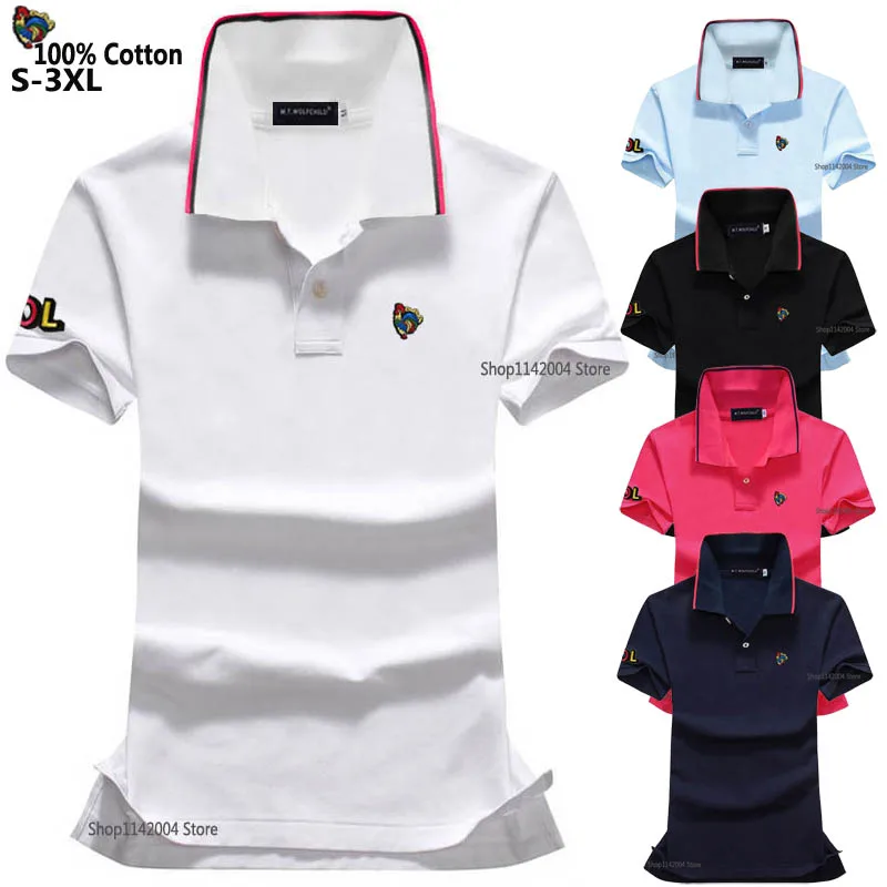 Женские футболки-поло с коротким рукавом из 2020 хлопка повседневные приталенные