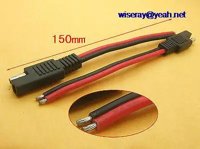 

DHL/EMS 100 pcs SAE car Power Cables Automotive DIY Cable 14AWG for Cigarette 150MM Cables-A8