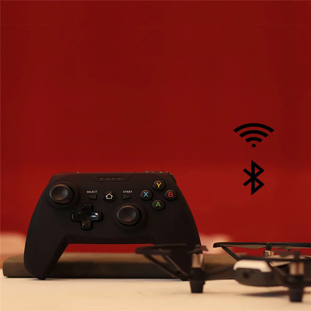 Bluetooth беспроводной пульт дистанционного управления передатчик для DJI Tello Дрон геймпад джойстик ручка управления Лер с держателем телефона стенд