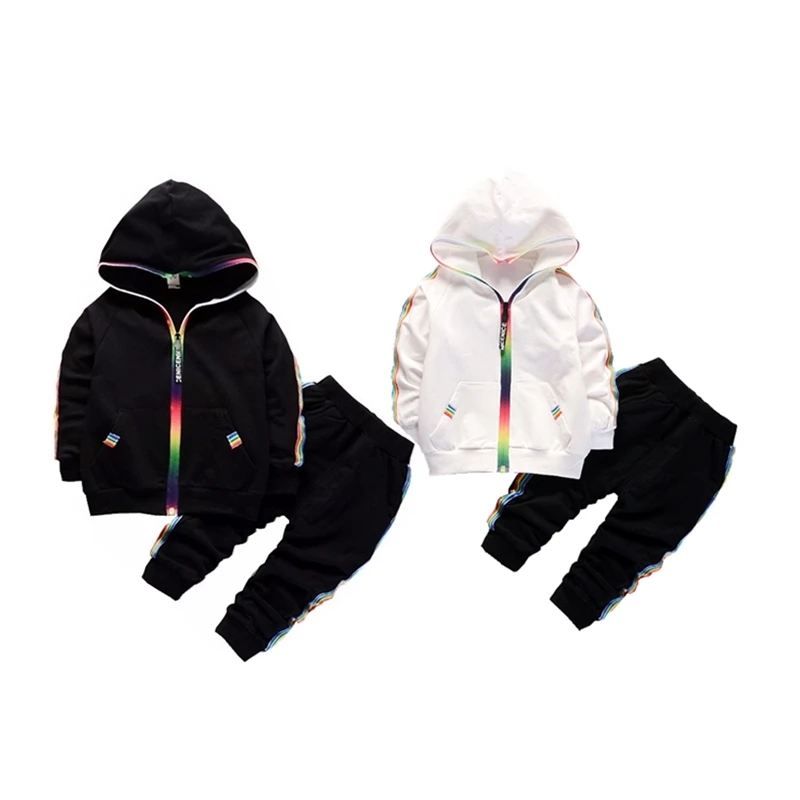 New Autumn Fashion Clothes Kids Boys Girl Cartoon Hoodies Pants 2pcs/set Spring Children Toddler Costume Infant Casual Tracksuit | Детская