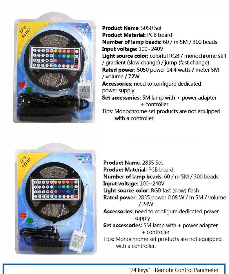 IP20 IP65 IP68 светодиодная лента RGB 5050SMD гибкая лента светодиод RGB 5 м лента диод DC 12 В пульт дистанционного управления адаптер