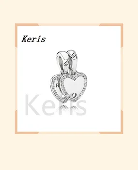 

100% 925 silver sterling 1:1 792147cz friend of my heart hanging original female fashion free shipping jewelry