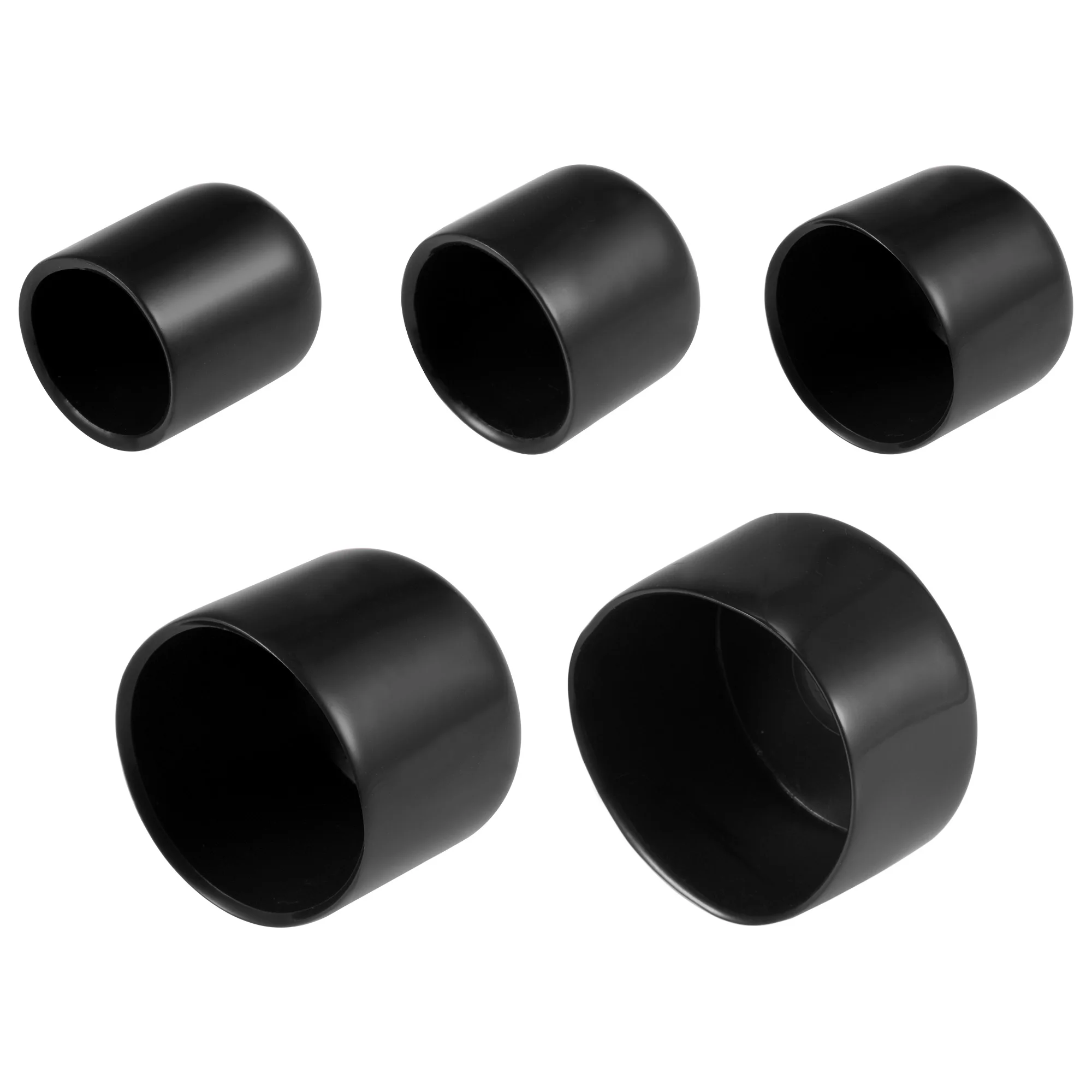 Rodada Borracha End Caps, Vinil Preto Capa, Parafuso Protetores de Rosca, Variedade Kit, Plug Tampa, 3/4 