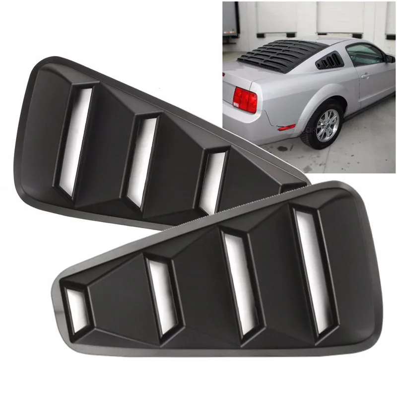 1 пара 1/4 четверти бокового окна жалюзи Совок Обложка Vent Для Ford/Mustang 2005 2006 2007 2008 2009 2010 2011 2012 2013